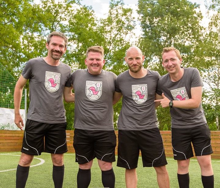 BBFC referees (from the left: Carcouët, Winton, Jung, Piecq)